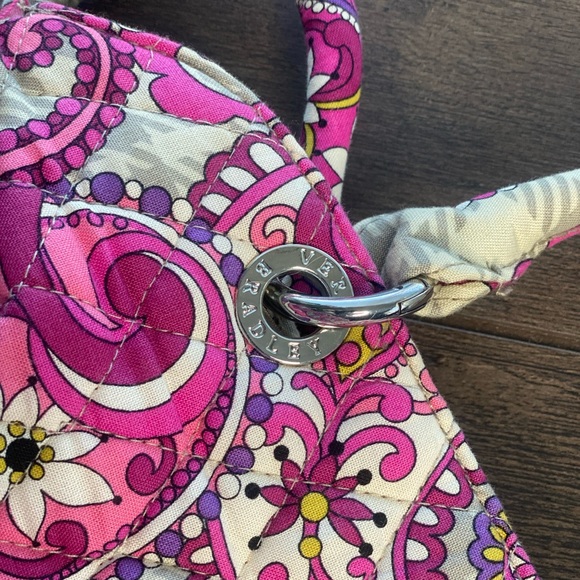 Vera Bradley Paisley Quilted shoulder Chain Bag Pink - Picture 12 of 16